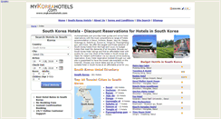 Desktop Screenshot of mykoreahotels.com