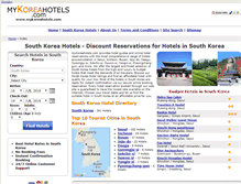 Tablet Screenshot of mykoreahotels.com